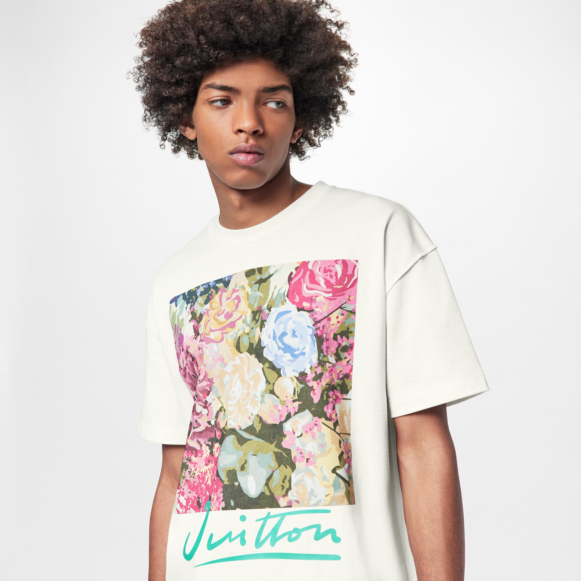 LV Flower Tapestry Print TShirt Ready to Wear LOUIS VUITTON